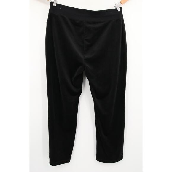 Calvin Klein Sweatpants Black Velvet Velour Super Soft Pull On Elastic Waist 1X - Picture 13 of 13